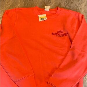Nike Crewneck Sweatshirt in Bright Coral
